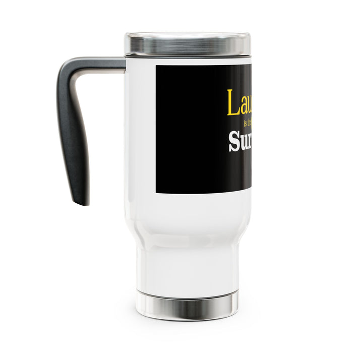 Stainless Steel Travel Mug with Handle, 14oz