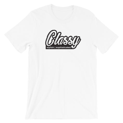 Classy, Stylish Sophisticated Outline Short-Sleeve Unisex T-Shirt